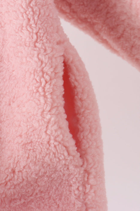 Kids Pink Fleece Zipper Jacket