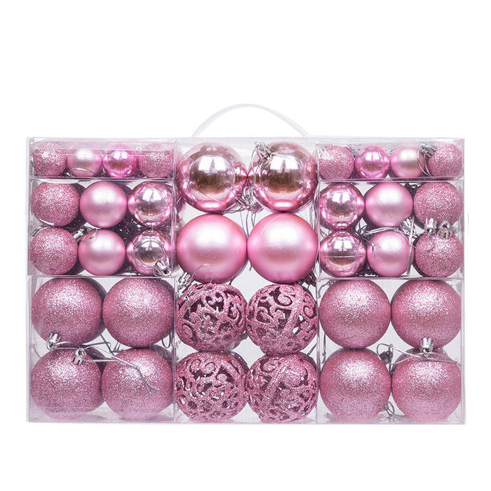 100-Piece Shatterproof Christmas Bauble Ornament Set