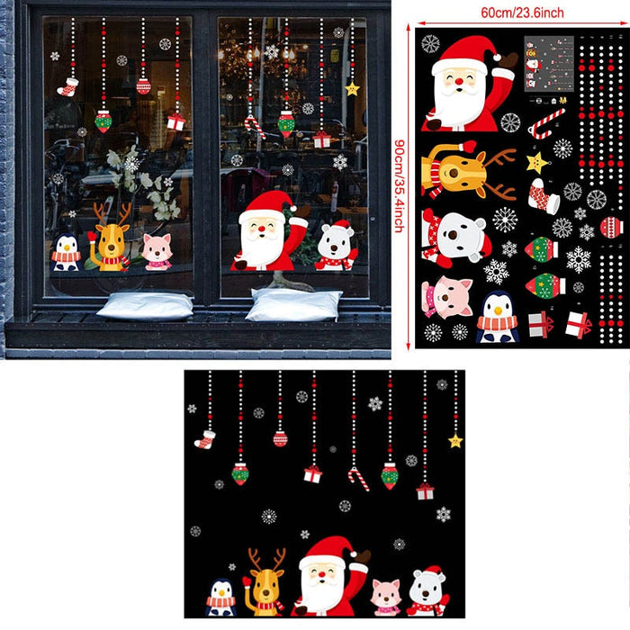 Christmas Decorations Window Clings