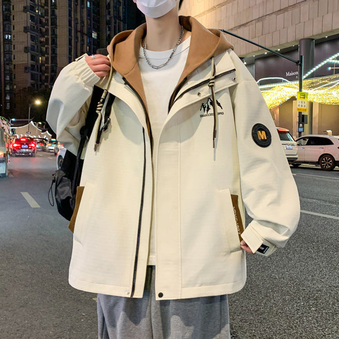Boys' Mock Two-Piece Windproof Coat