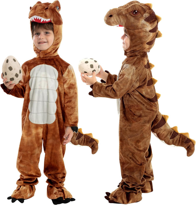 Realistic T-rex Costume Outfit with Egg for Kids Toddler Halloween