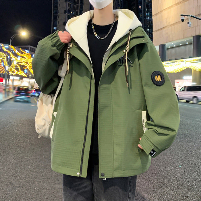 Boys' Mock Two-Piece Windproof Coat