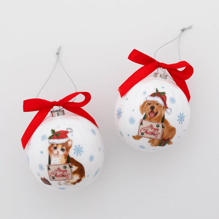 Precious Pets Shatterproof Christmas Ornaments - Set of 6