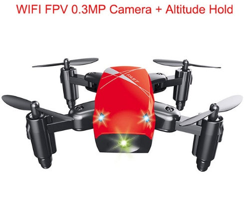 Micro Foldable RC Drone 3D Bearing Steering Wheel Remote Control Quadcopter With Camera Wi-Fi APP