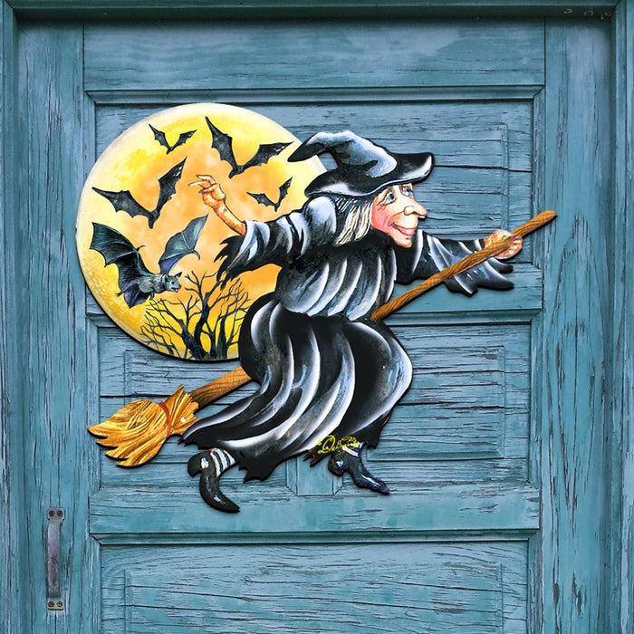 Witch Halloween Door Decor by G. DeBrekht -  Halloween Decor - 8114011H