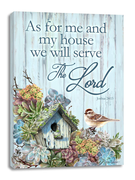 Serve the Lord Wooden Wall Art by D. Gelsinger -