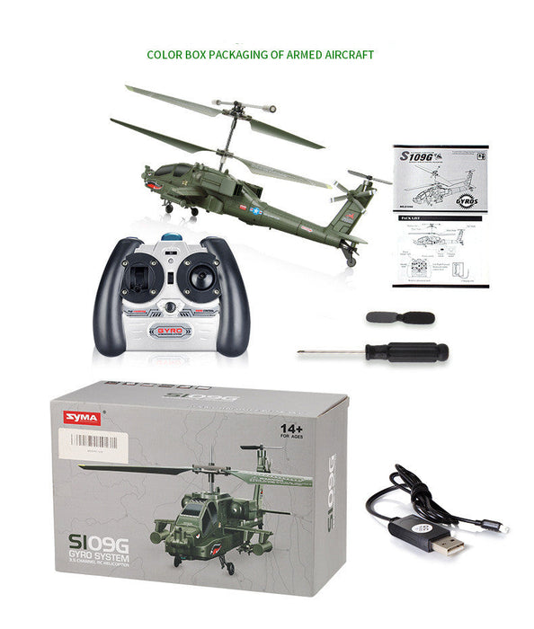 Fighter Apache Drone Aircraft Remote Control Toy