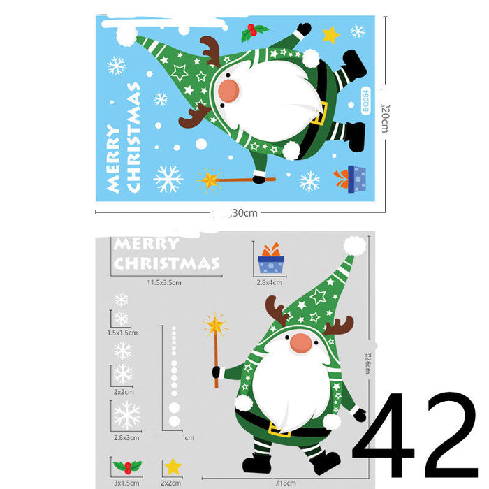 Christmas Themed Window Cling Set