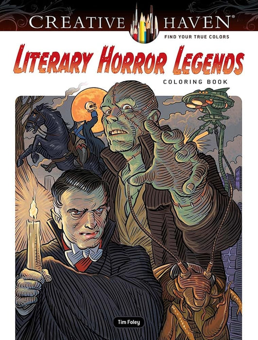 Creative Haven Literary Horror Legends Coloring Book (Adult Coloring Books: Literature)