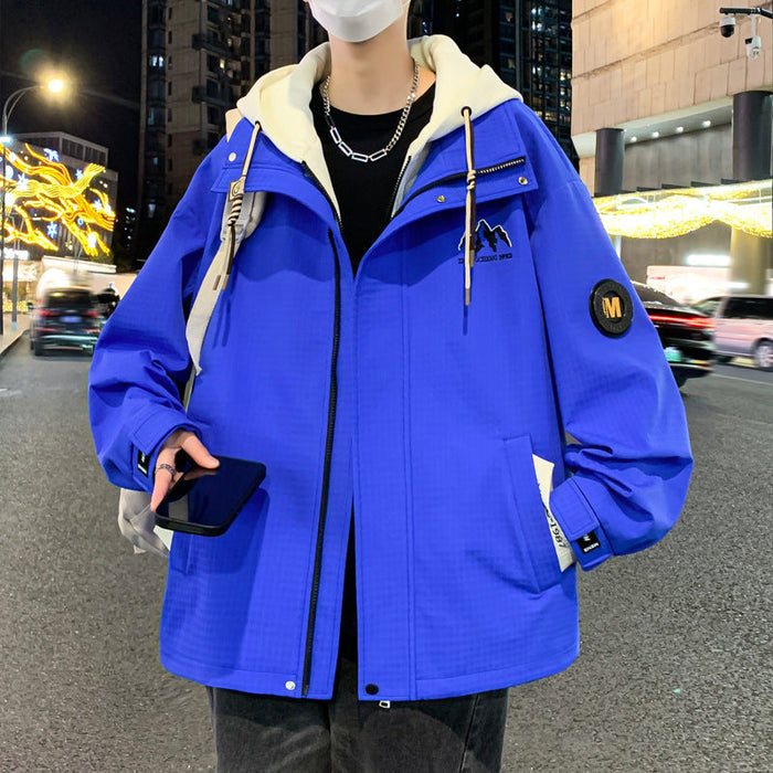 Boys' Mock Two-Piece Windproof Coat