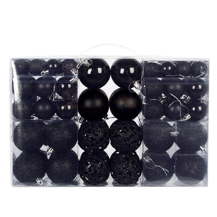100-Piece Shatterproof Christmas Bauble Ornament Set