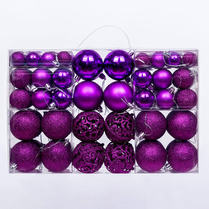 100-Piece Shatterproof Christmas Bauble Ornament Set