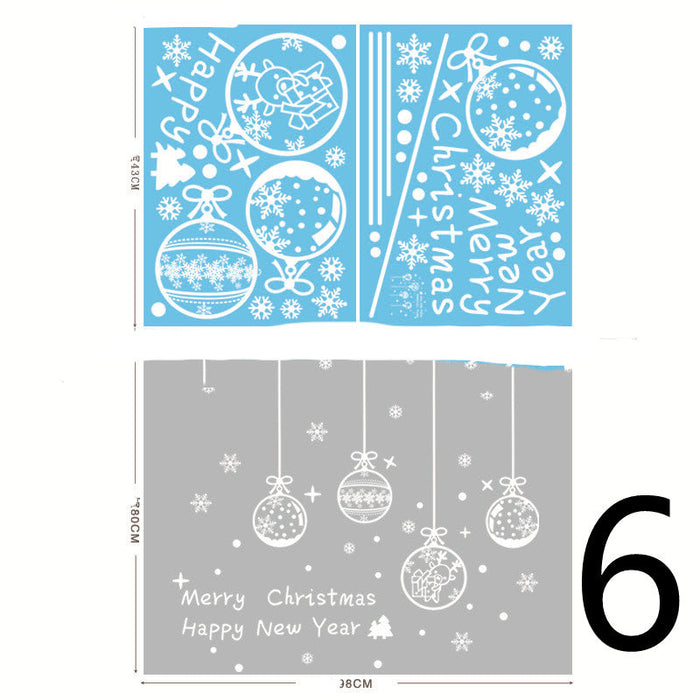 Christmas Themed Window Cling Set
