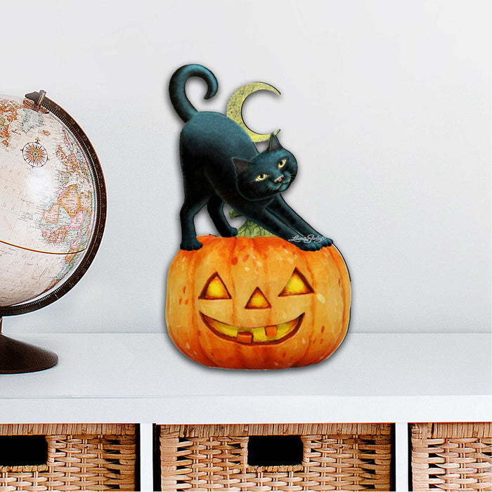 Spooky Halloween Cat Door Decor by Laura Seeley -  Halloween Decor