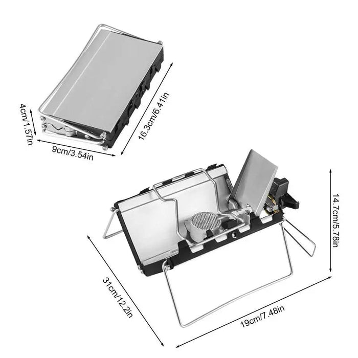 Portable Folding Camping Gas Stove Windproof 2600W