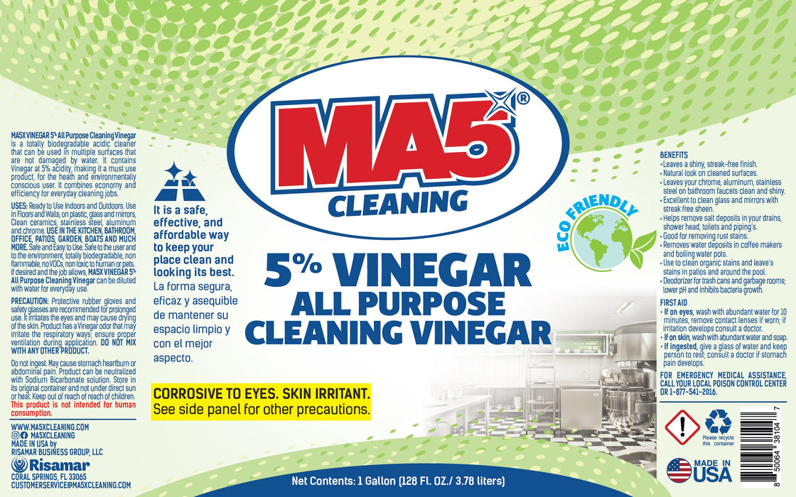 MA5X 5% Cleaning Vinegar | Biodegradable Multi-Surface Cleaner