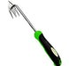 Garden Root Weeder Tool with stainless steel tines and ergonomic handle for precision weed removal