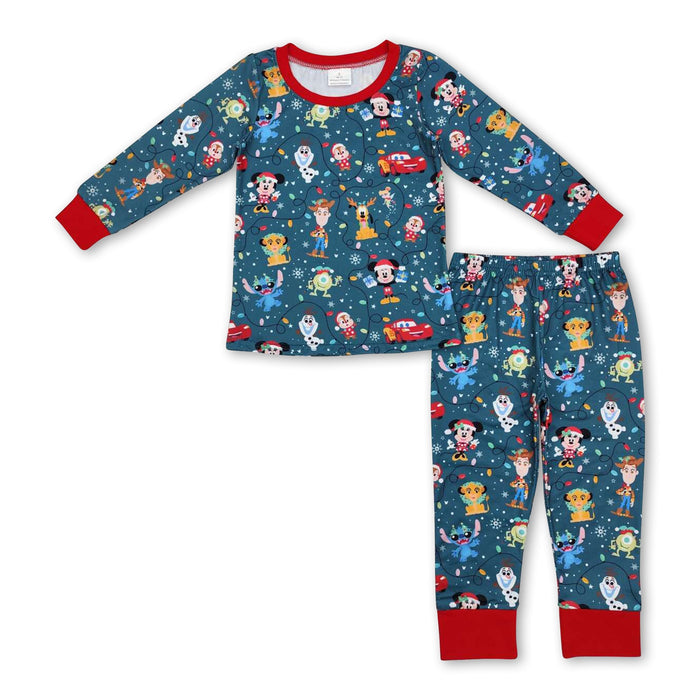 Boys' Festive Deer, Mouse & Koala Christmas Pajamas – Milk Silk Sleepwear