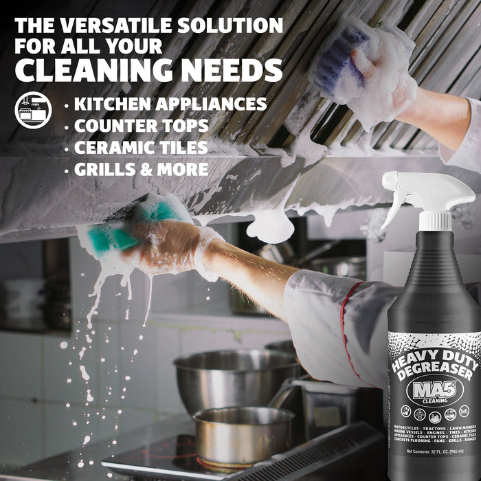 MA5X Heavy-Duty Degreaser Black | Alkaline Degreaser pH 12-13