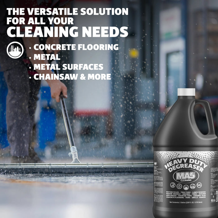 MA5X Heavy-Duty Degreaser Black | Alkaline Degreaser pH 12-13