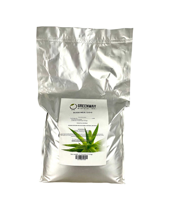 Organic Blood Meal 13-0-0 fertilizer bag for fast-release nitrogen garden boost