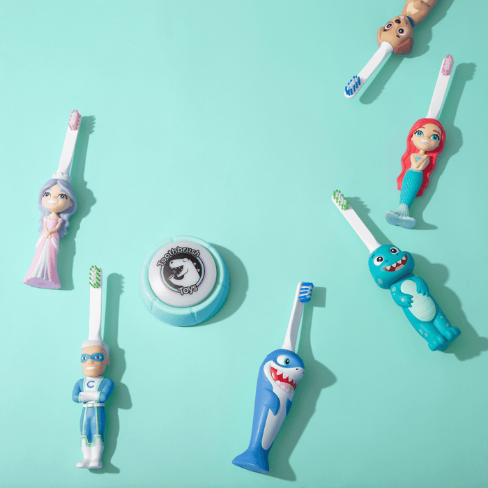Brushy the Brushasaurus Dinosaur Toothbrush for Kids With Bonus Brush Head