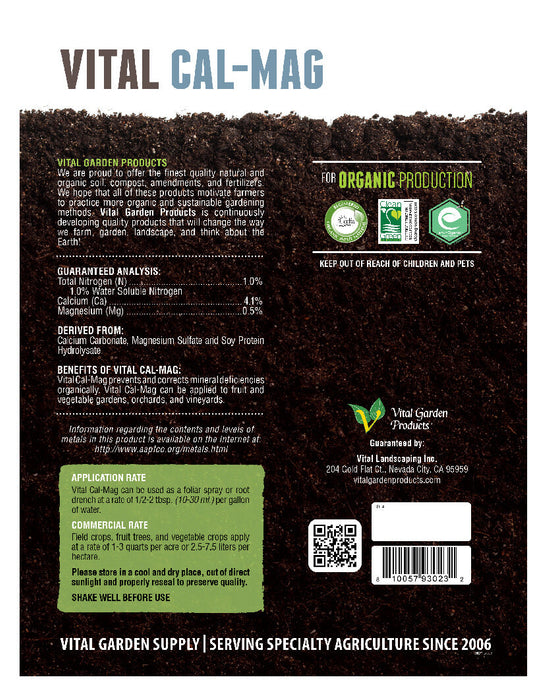 Vital Cal-Mag - Engrais liquide Calcium-Magnésium 1-0-0