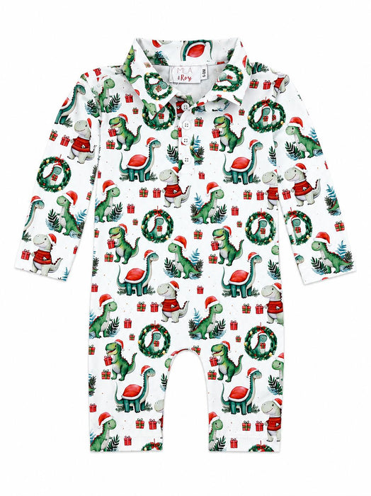 Kids Santa Saurus One-Piece