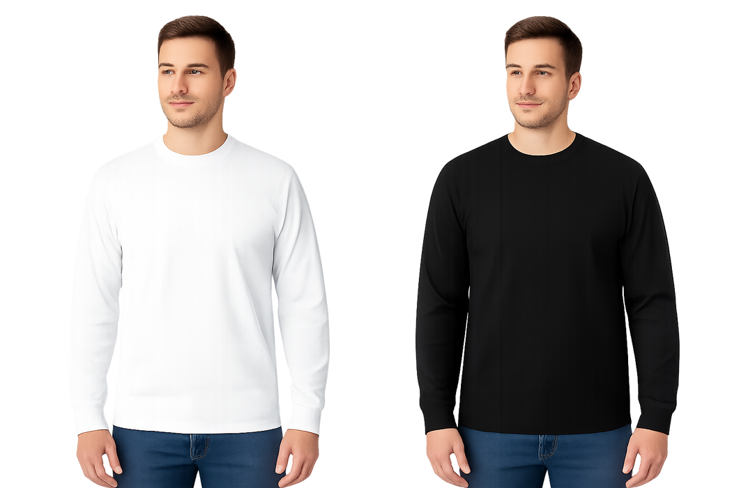 Mashh Gear 2-Pack Heavy Weight 7.70 Oz Soft Long Sleeves T-Shirts