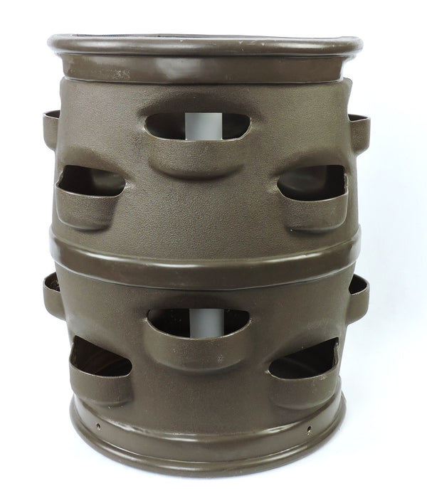 22-Pocket Vertical Patio Planter with Center Watering Tube "Chocolate Brown"