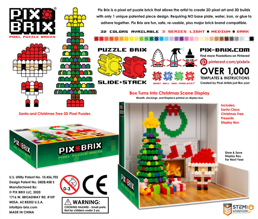 Pixel Puzzle Christmas Scene