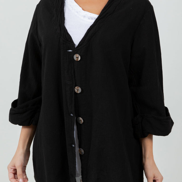 Tammy-Jacket/Top 100% Cotton Gauze