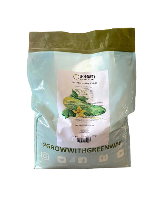 Cucumber Fertilizer 8-16-36 water-soluble for hydroponics, soil, and foliar application