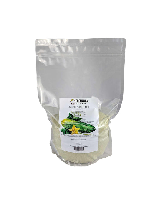 Cucumber fertilizer 8-16-36 water-soluble for hydroponics, soil, and foliar application