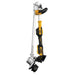 DEWALT 20V MAX 14-inch cordless folding string trimmer with folding hinge and ergonomic handle