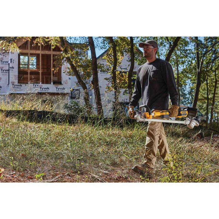 DEWALT 20V MAX 14-inch cordless folding string trimmer for lawn care and precision edging