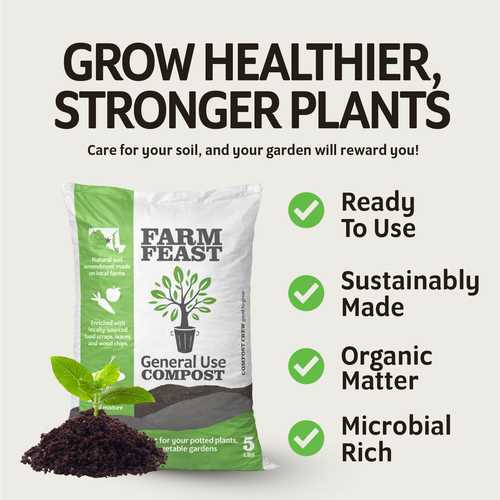 Sacs de 5 lb de compost universel « Farm Feast » de Compost Crew