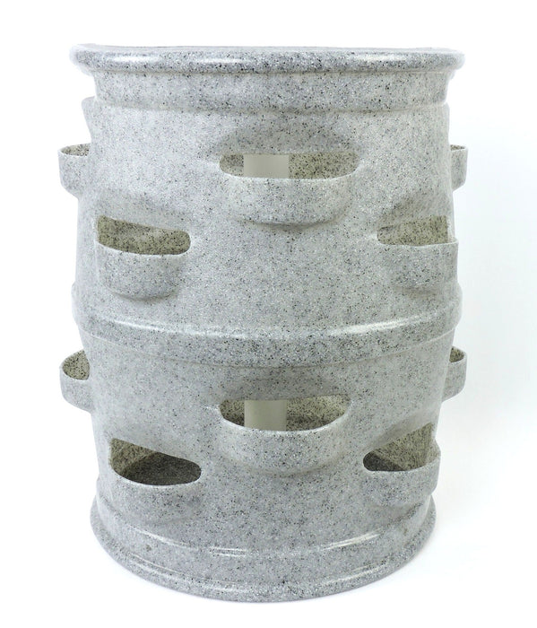 22-Pocket Vertical Patio Planter with Center Watering Tube "Gray Granite”
