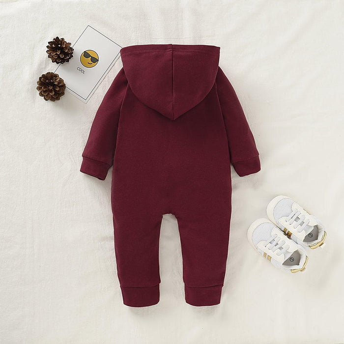 STEVVEX Baby Cozy Hooded Winter Romper