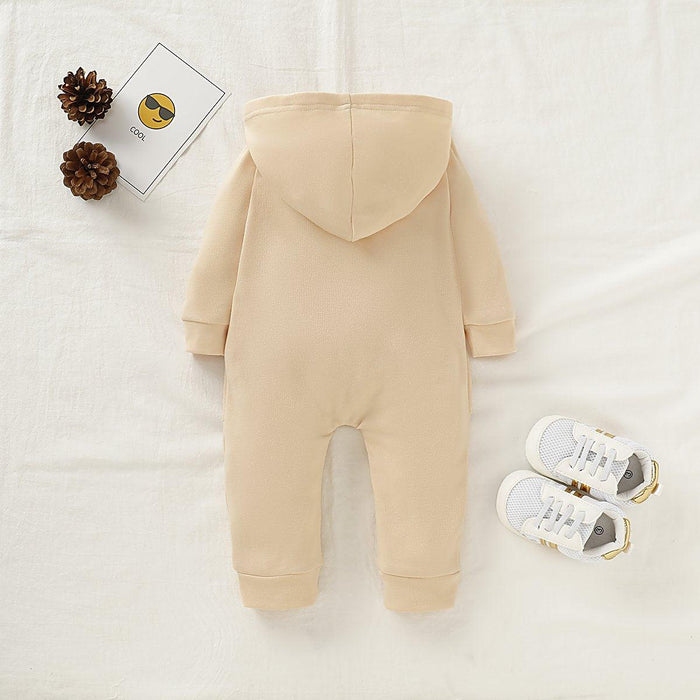 STEVVEX Baby Cozy Hooded Winter Romper