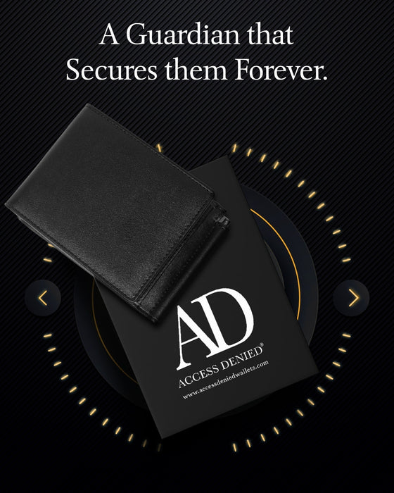 Leather Trifold Wallet – Removable Money Clip