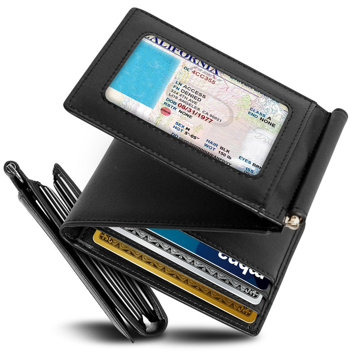 Leather Trifold Wallet – Removable Money Clip