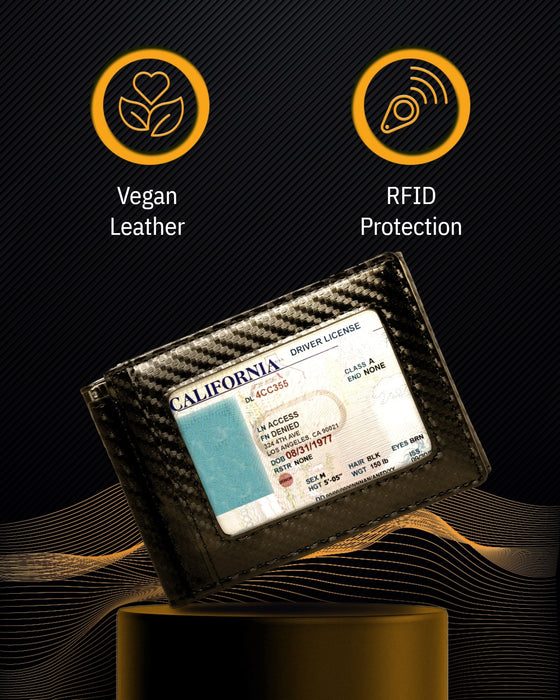 Leather Trifold Wallet – Removable Money Clip