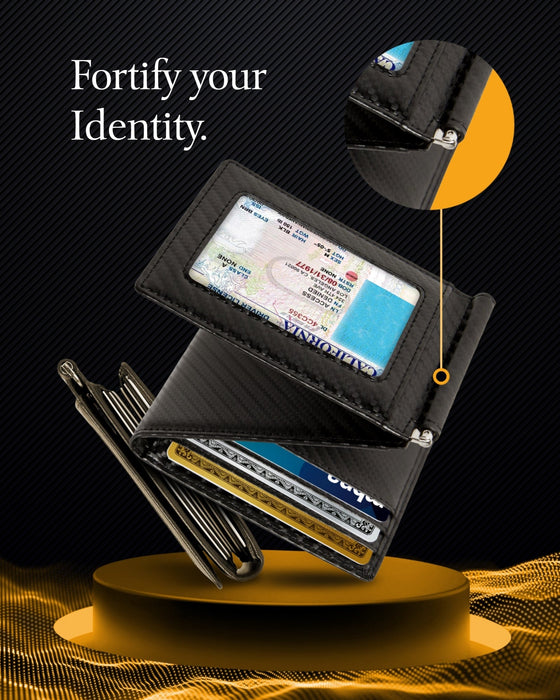 Leather Trifold Wallet – Removable Money Clip