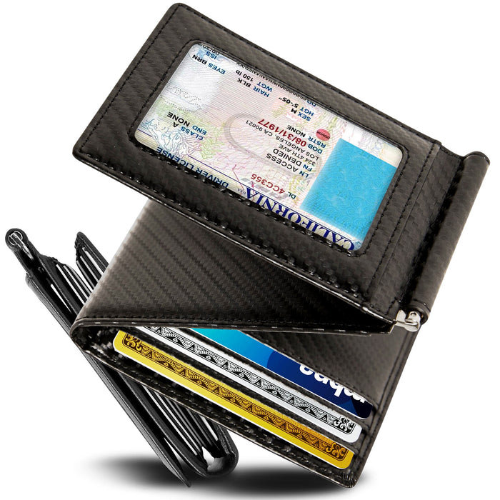 Leather Trifold Wallet – Removable Money Clip
