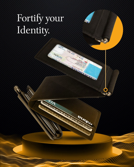 Leather Trifold Wallet – Removable Money Clip