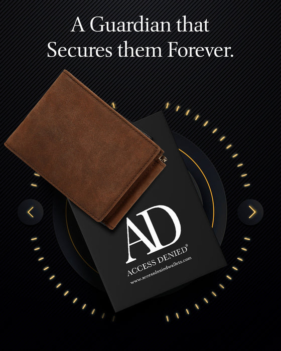 Leather Trifold Wallet – Removable Money Clip