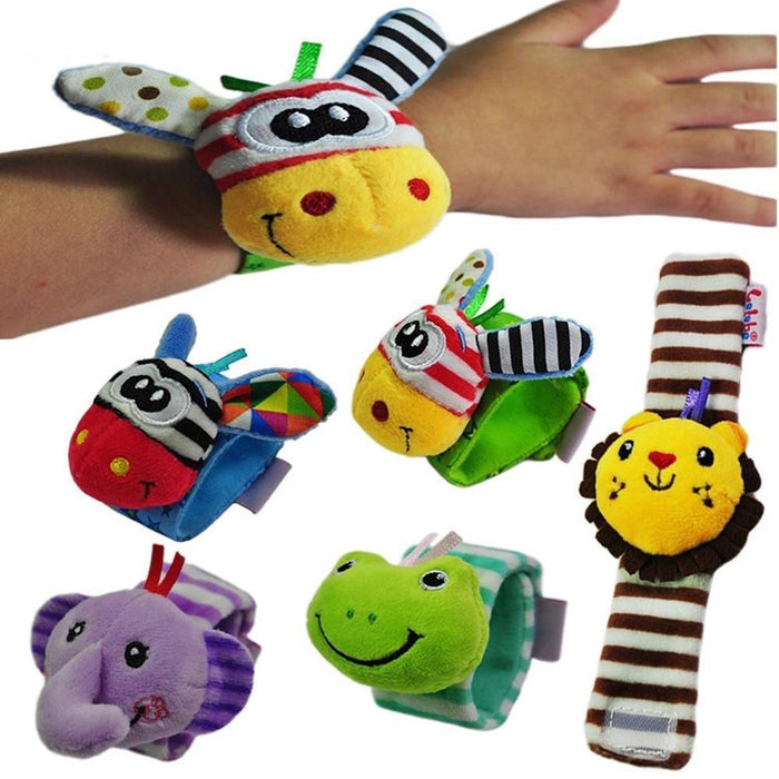 Cute Baby Animal Wrist Rattles