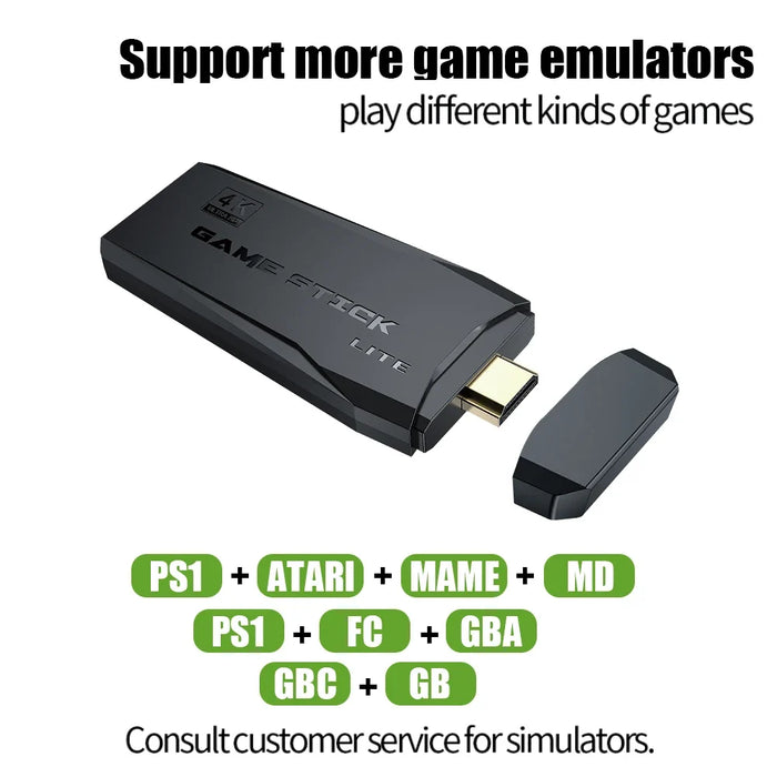 M8 Wireless Game Stick – 64GB 4K (10000 Games)