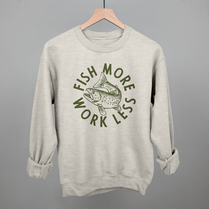 Fish More Work Less Printed Shirts